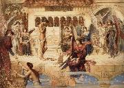 John Melhuish Strudwick The Ramparts of God-s House oil painting
